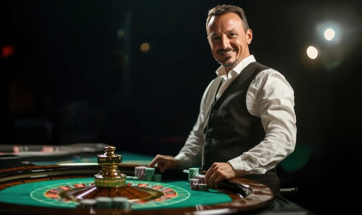Antarmuka permainan Dream Gaming di platform ligaplay88 dengan tombol spin dan papan skor